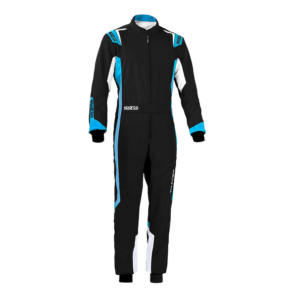 SPARCO THUNDER RACE OVERALL KIDS ZWART/BLAUW