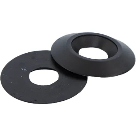 Konische ring 30mm 8mm aluminium zwart