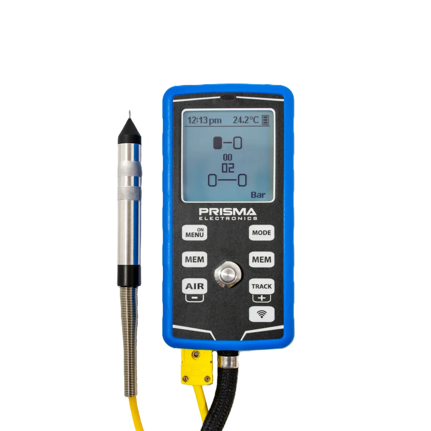 Prisma Bandenspanningmeter 7 bar + infrarood temperatuur sensor + temperatuur priksensor